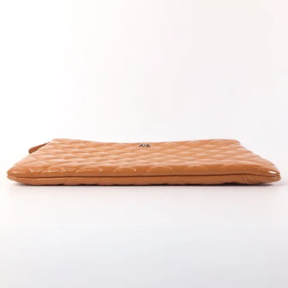 Chanel Vintage Pre-owned Leather wallets Orange Dames
