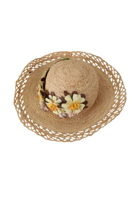 elegant-beige-floral-bucket-hat
