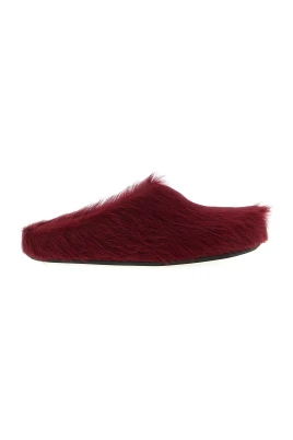 Long Hair Calfskin Fussbett Sabot