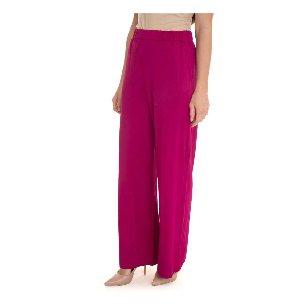 Pennyblack Jersey Wijde Pijp Broek Pink Dames