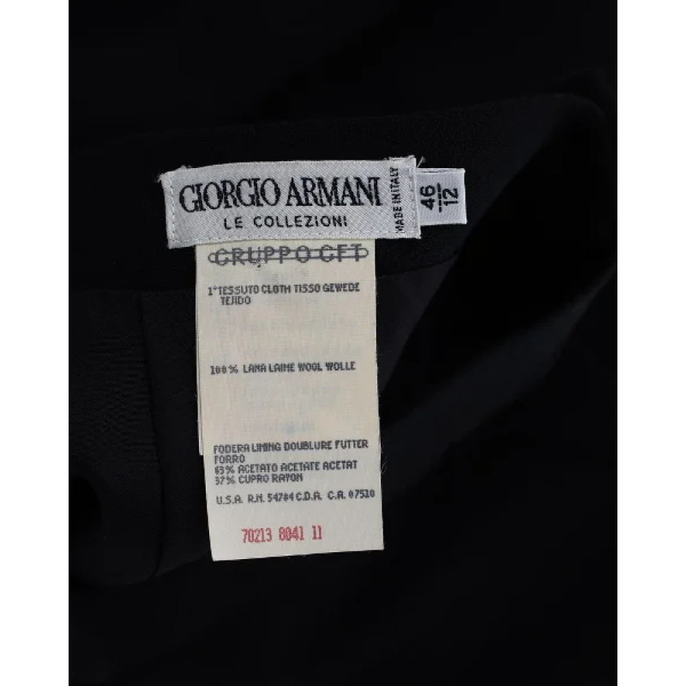 Armani Pre-owned Lana Tweedehands Shorts-Rokken Black Dames