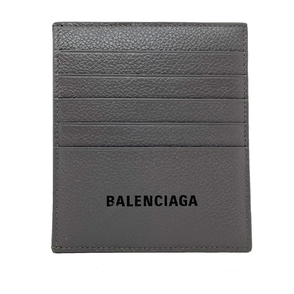 Balenciaga Grijze Logo Kaarthouder voor Heren Gray Heren
