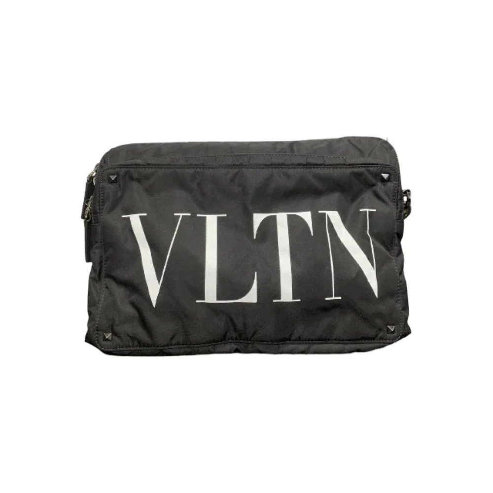 Valentino Vintage Pre-owned Nylon shoulder-bags Black Dames