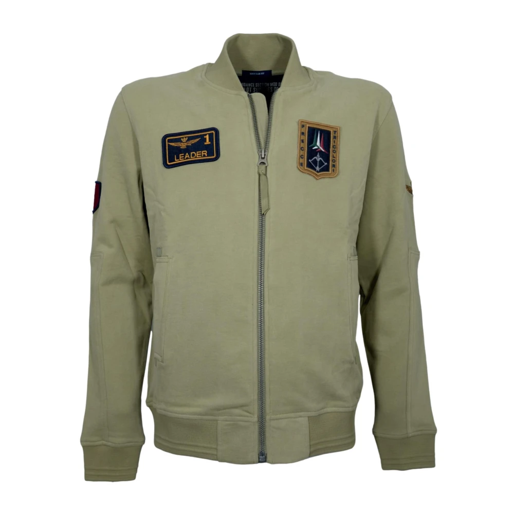 Aeronautica Militare Men's Green Zip-Throughs, 4XL, Full Zip Embroidered Sweatshirt Fe2071uf00669