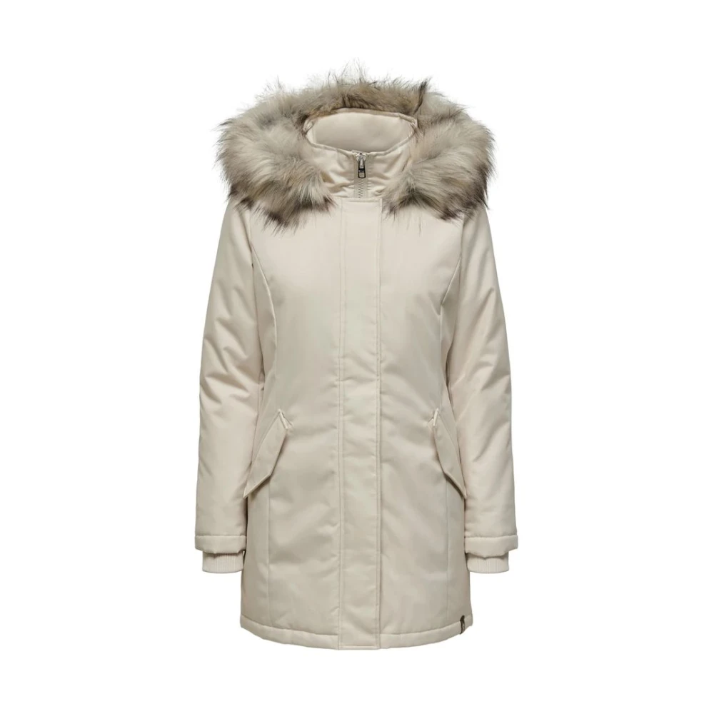 Only Women's Beige New Katy Parka - Parkas - Xl- Coats