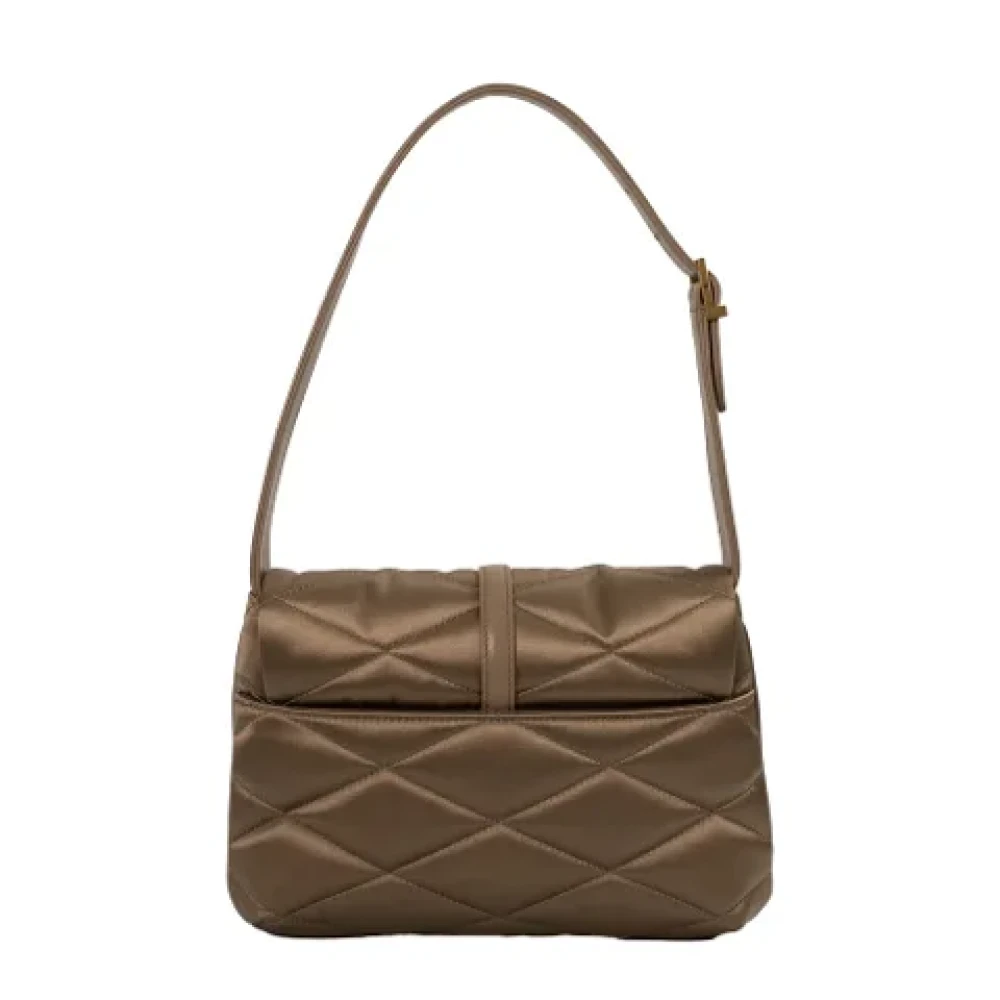 Yves Saint Laurent Vintage Pre-owned Suede handbags Brown Dames