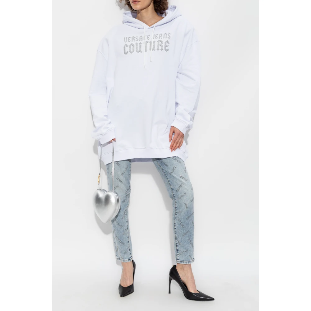 Versace Jeans Couture Oversized hoodie White Dames