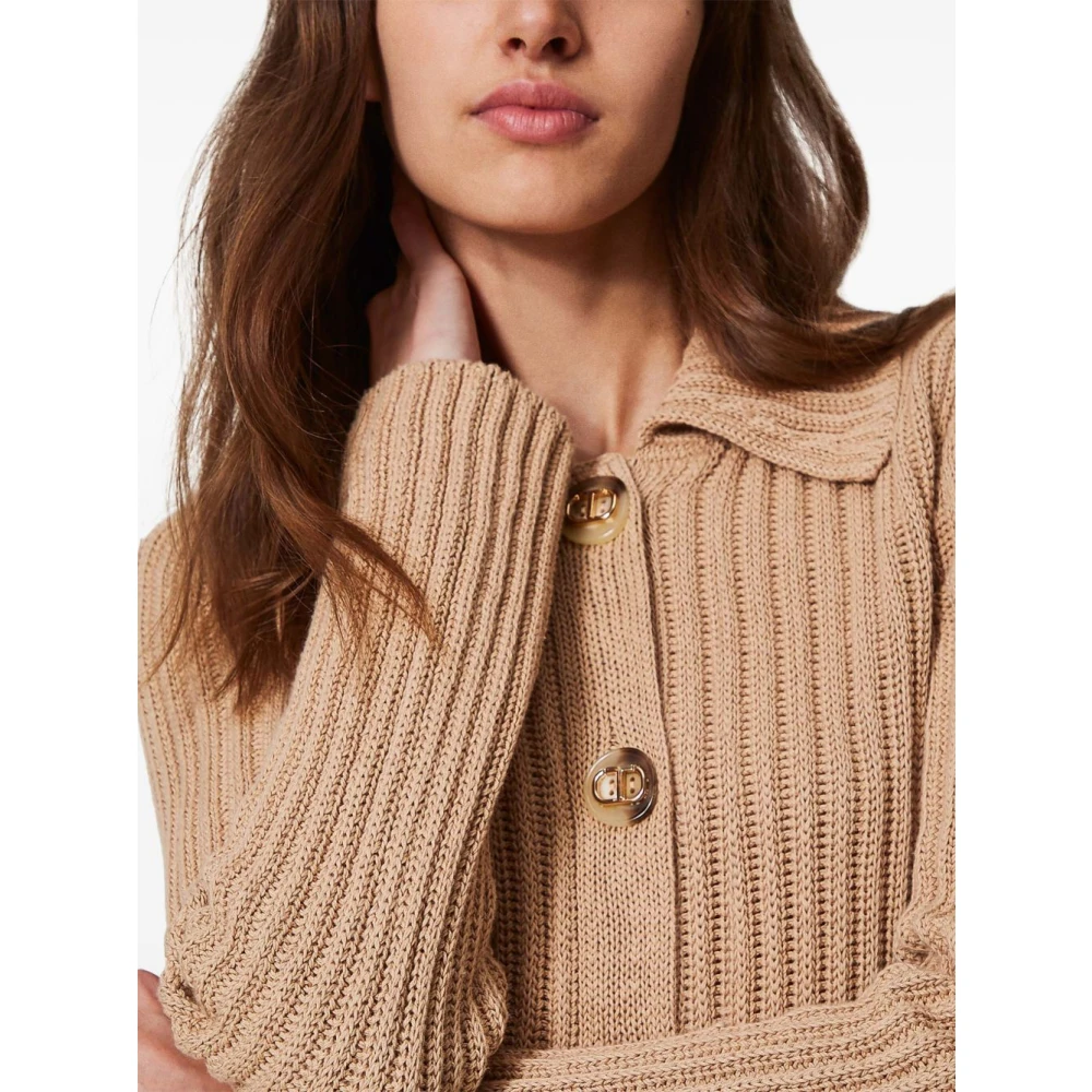 Twinset Stijlvolle Sweater Set Brown Dames