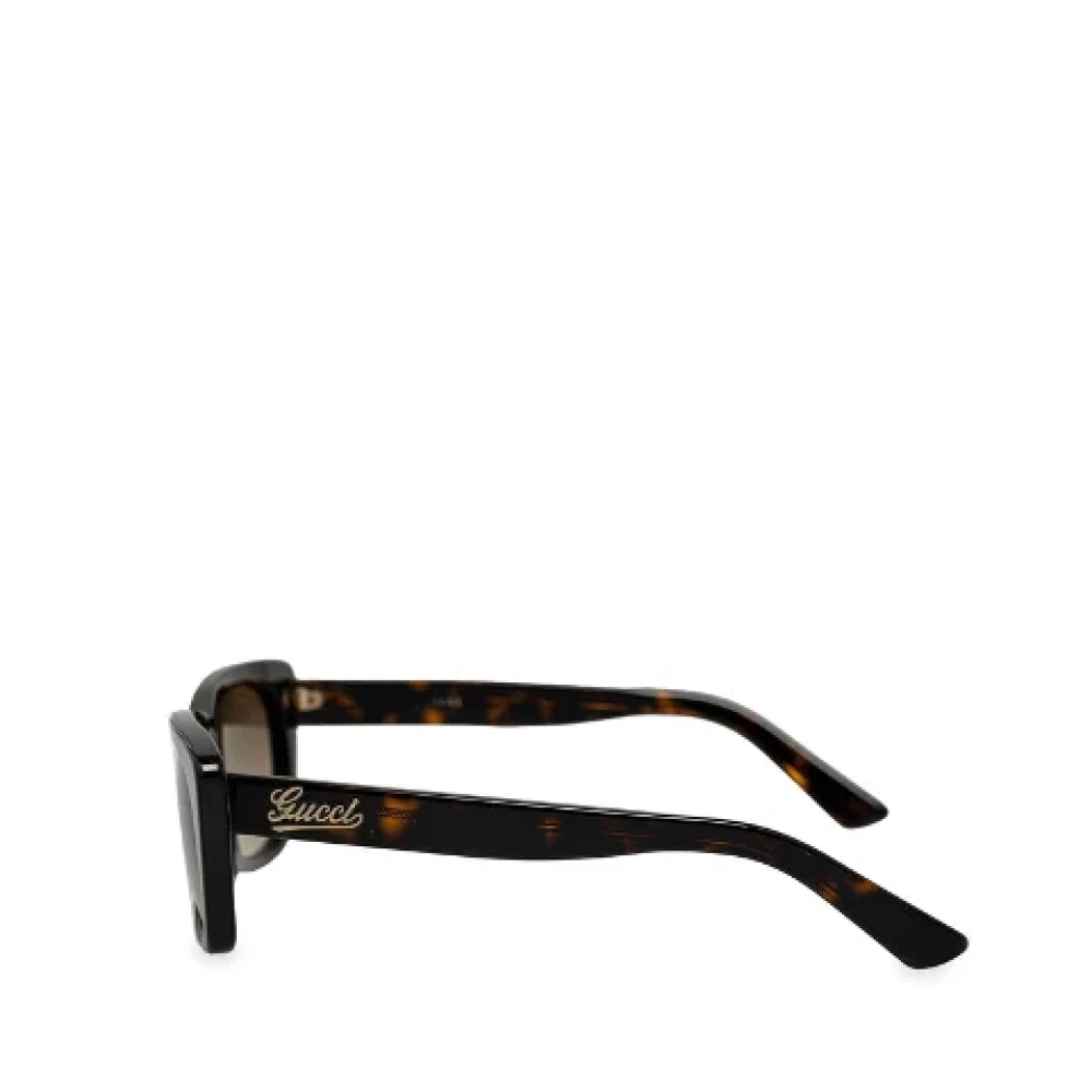 Gucci Vintage Pre-owned Plastic sunglasses Black Dames