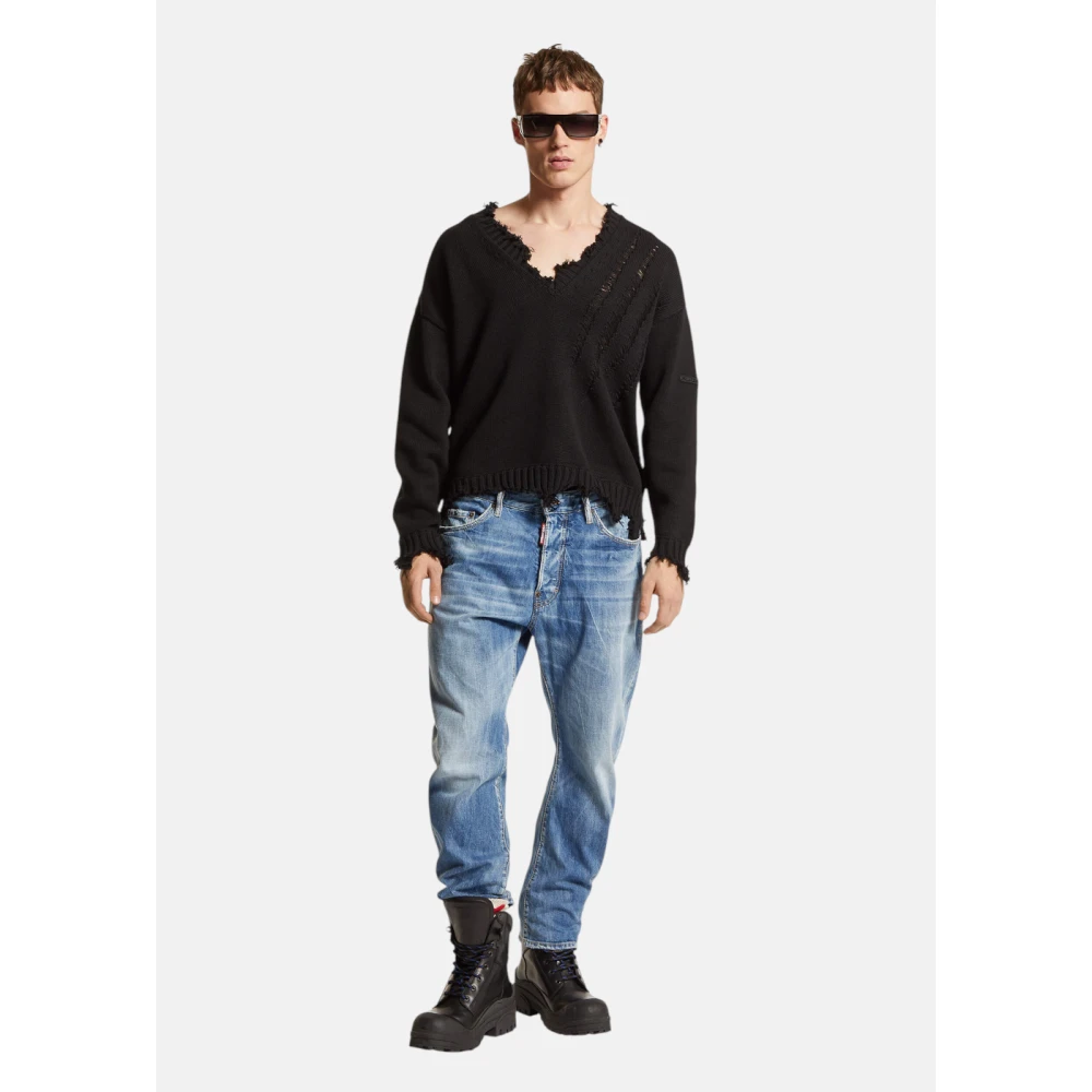 Dsquared2 Vintage Wash Jeans Stijlvol en Praktisch Blue Heren