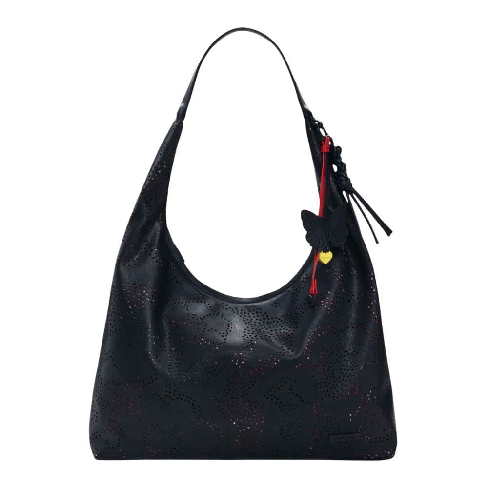 Desigual Donna Nero Donne, Borsa A Mano, Paladio Samarra Shoulder Bag, - Immagine 6