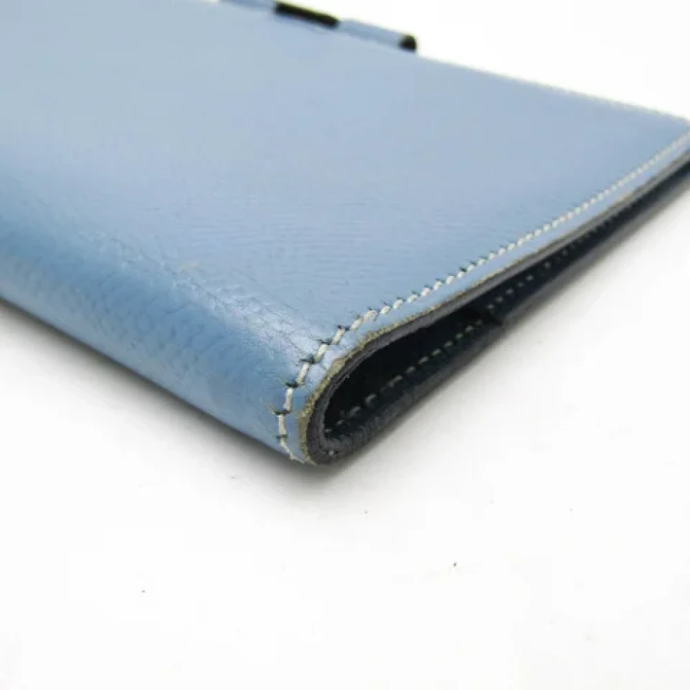 Hermès Vintage Pre-owned Leather home-office Blue Dames
