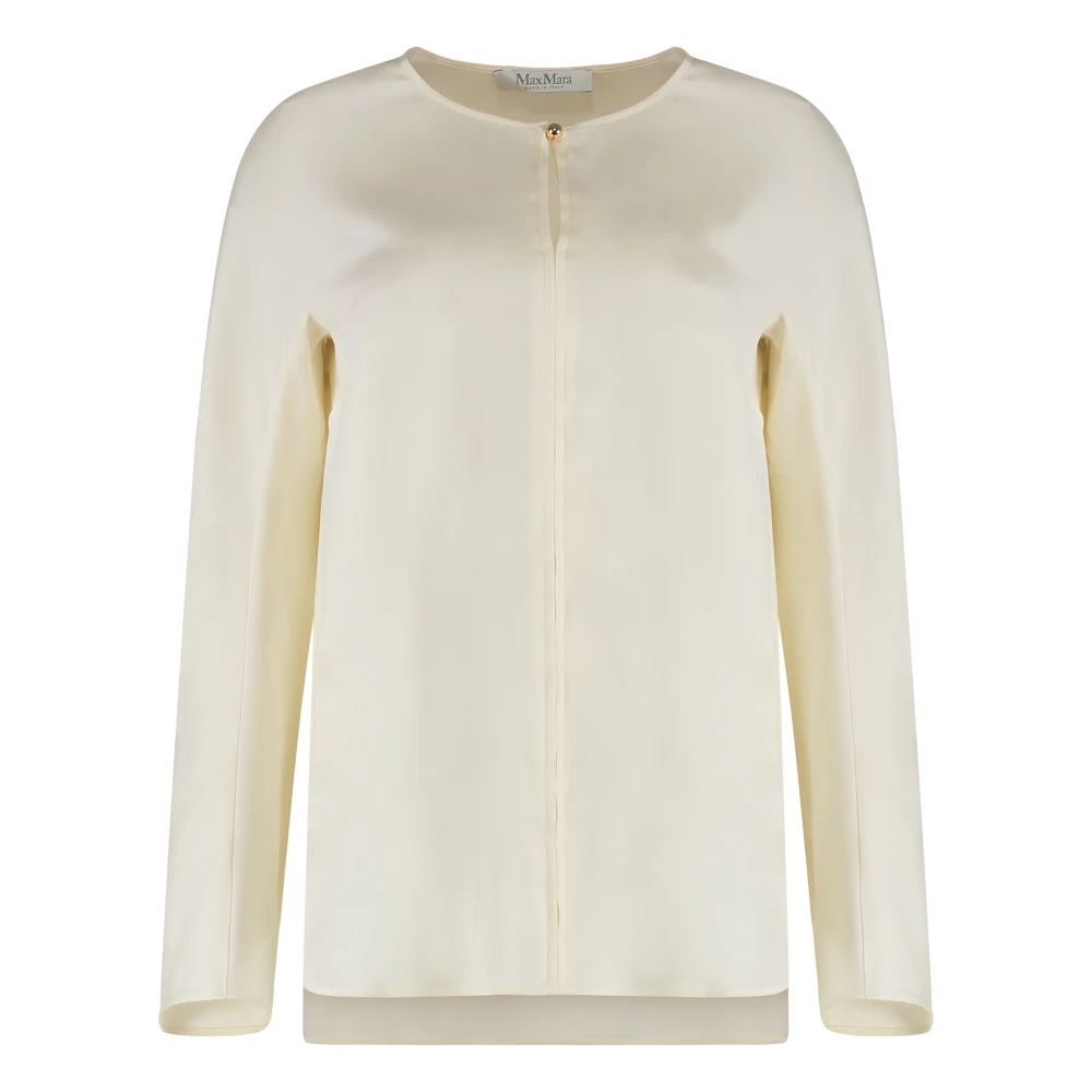 Max Mara Women's Beige Blouses, M, Mitico Blouse