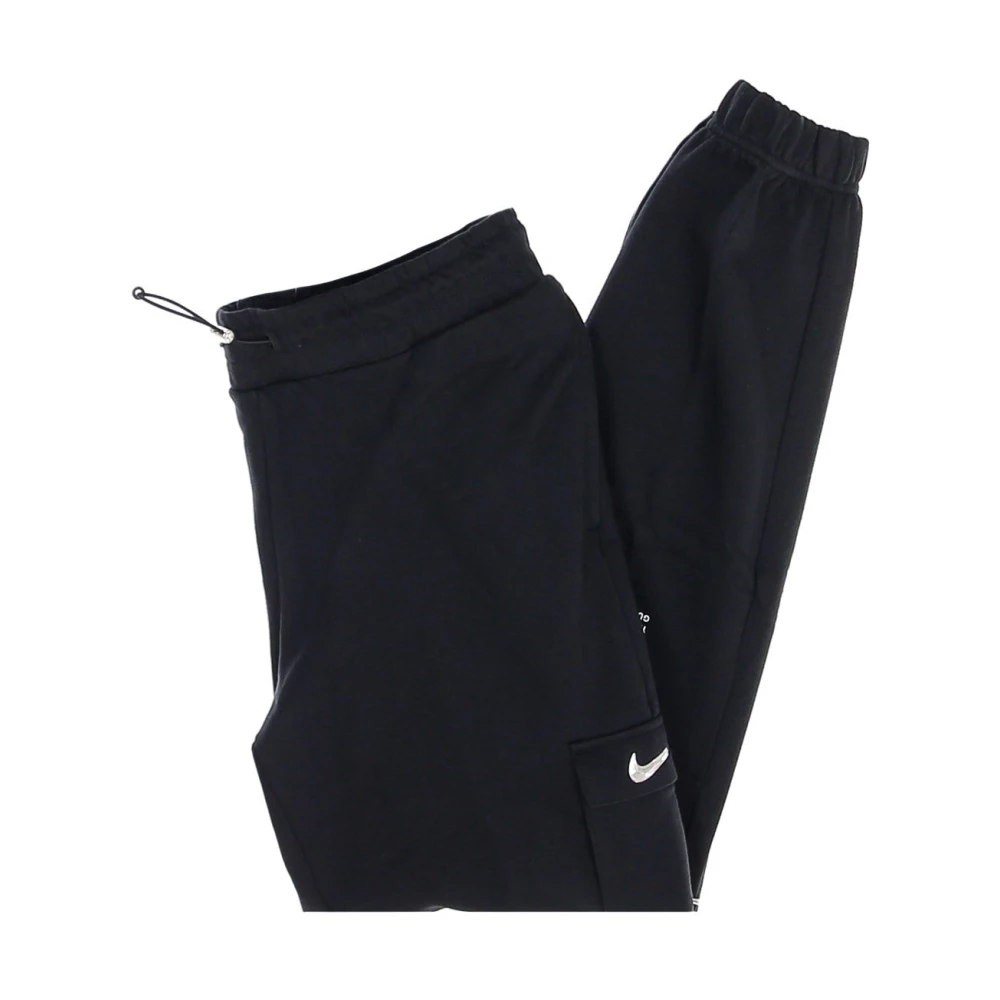 Nike Fleece Trainingsbroek met Swoosh Logo Black Dames