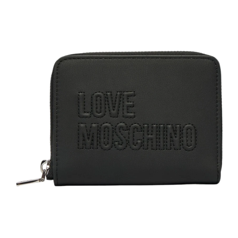 Love Moschino Women's Black Wallets & Cardholders, One Size, Zip Wallet