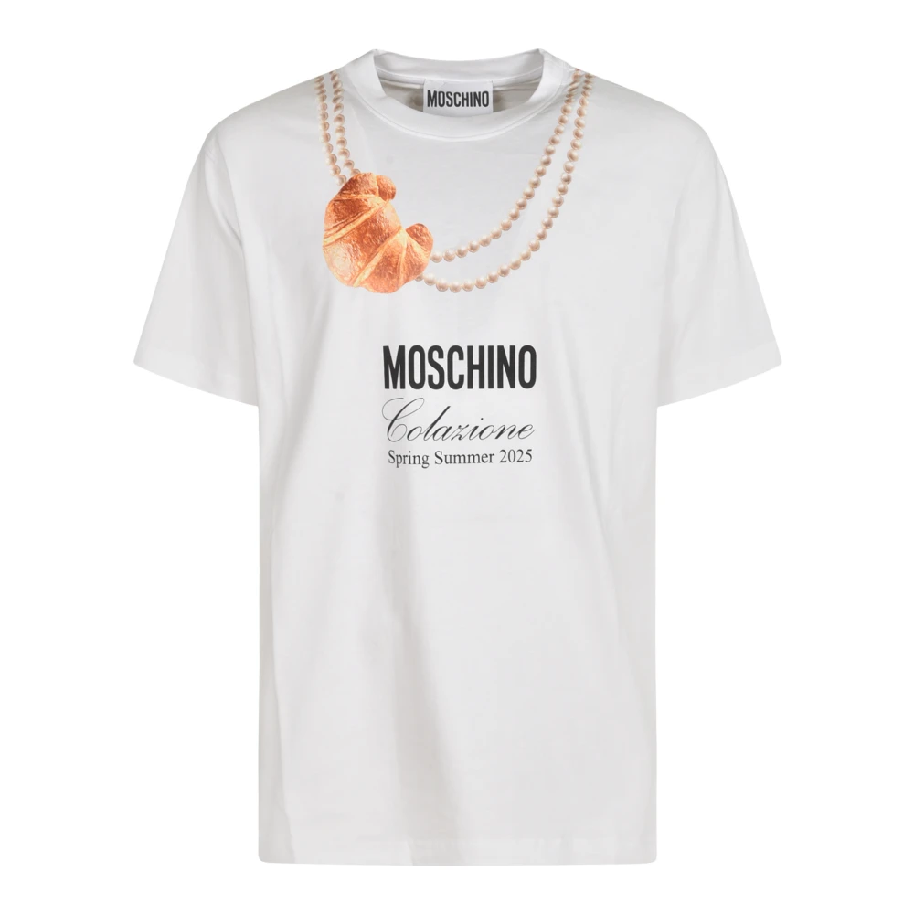 Moschino Stijlvolle T-shirts en Polos White Heren