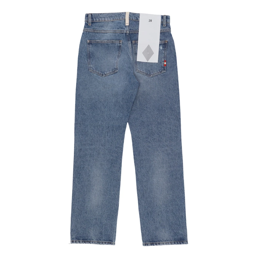 Amish Denim Herenjeans met Rechte Pijp Blue Heren