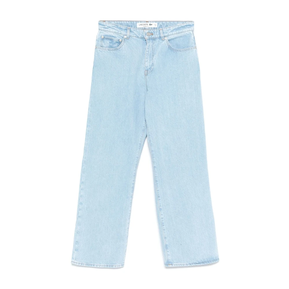 Lacoste Rechte snit biologische katoenen jeans Blue Heren