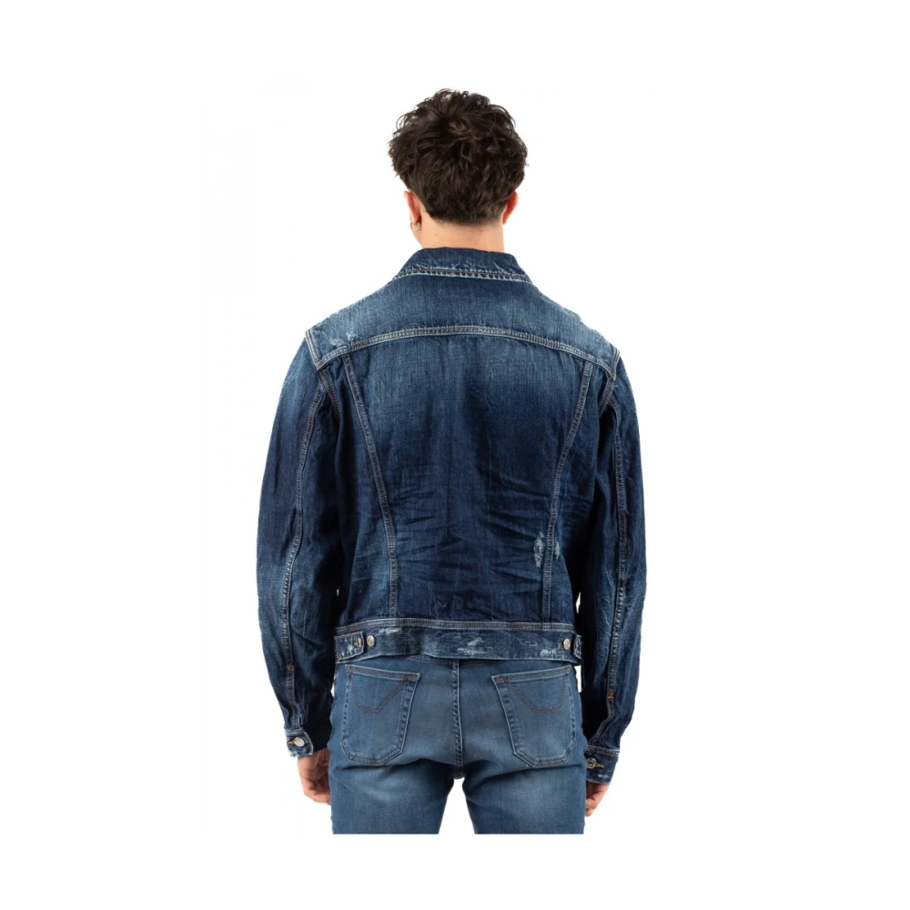 Dsquared2 Stijlvolle Blouson Jas Blue Heren
