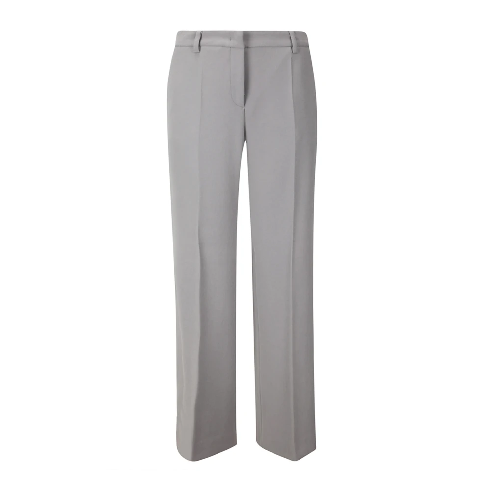 Alberto Biani Wijde broek met persplooi Gray Dames