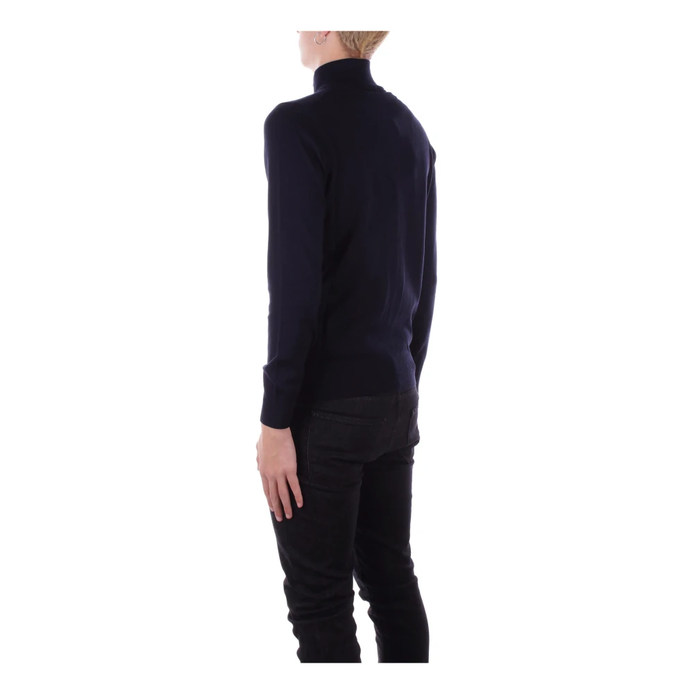 Alpha Studio Blauwe Sweater met Dubbele Ritszakken Blue Heren