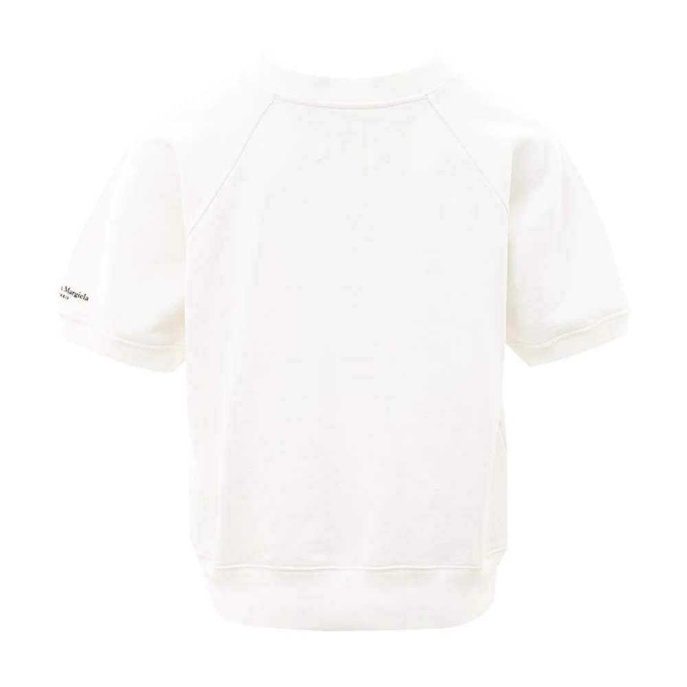 Maison Margiela Wit Katoenen T-Shirt Klassieke Stijl White Dames