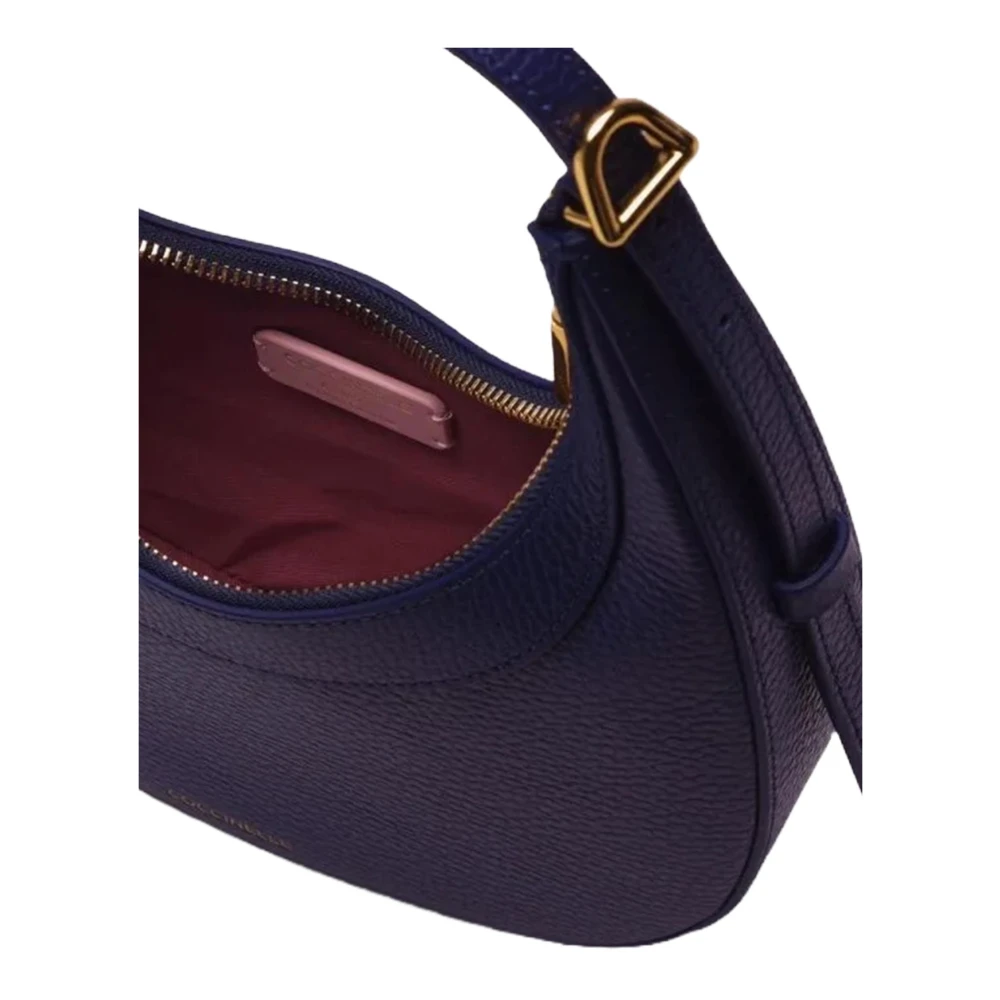 Coccinelle Blauwe Leren Crossbody Tas Blue Dames