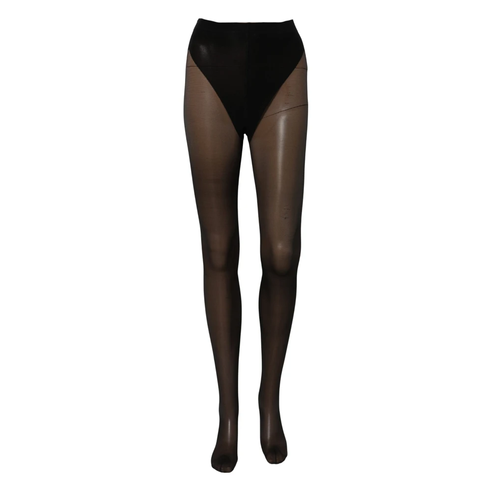 Dolce & Gabbana Black Nylon Sheer Tights Stockings Pantyhose Socks - L - Image 2