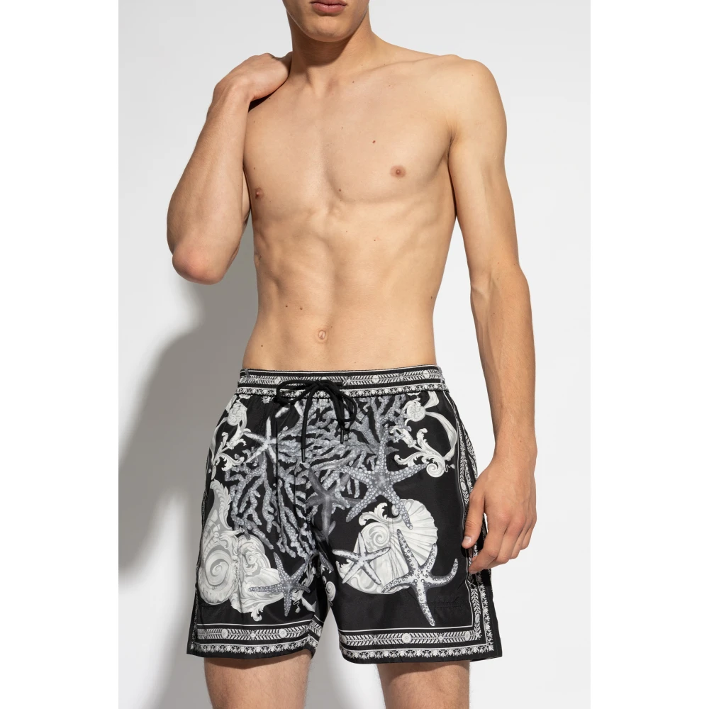 Versace Zwembroek Black Heren
