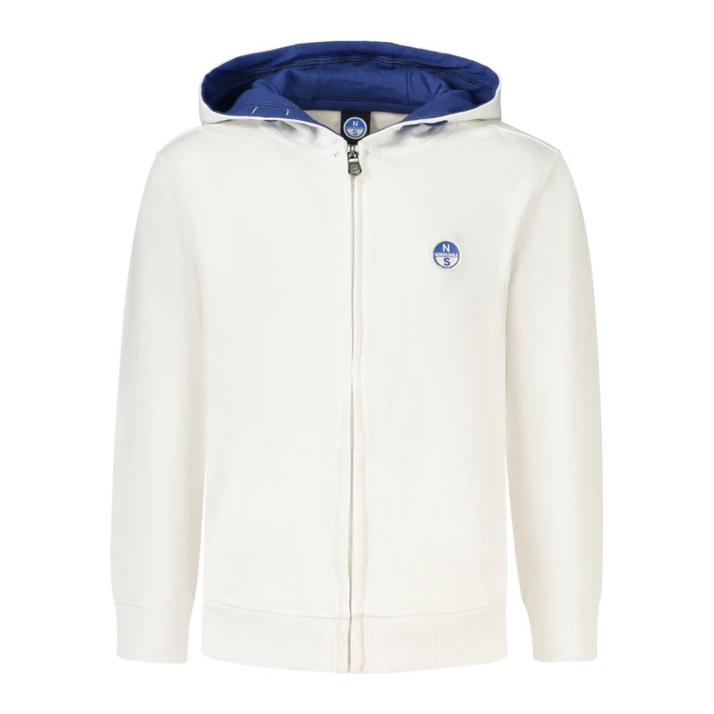 North Sails Long-Sleeved Hoodie - Unisex - Kids Sweatshirts - White - 10 Y - Kids