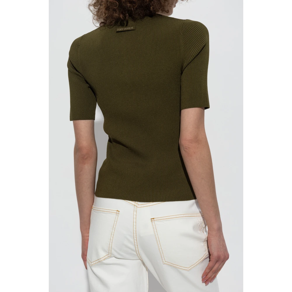 TORY BURCH Korte mouw top Green Dames