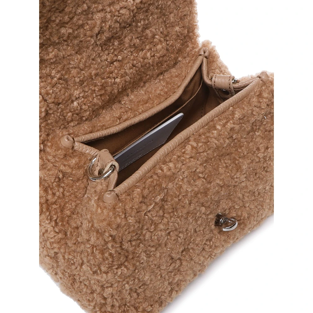 Zanellato Teddy Effect Schoudertas Beige Dames