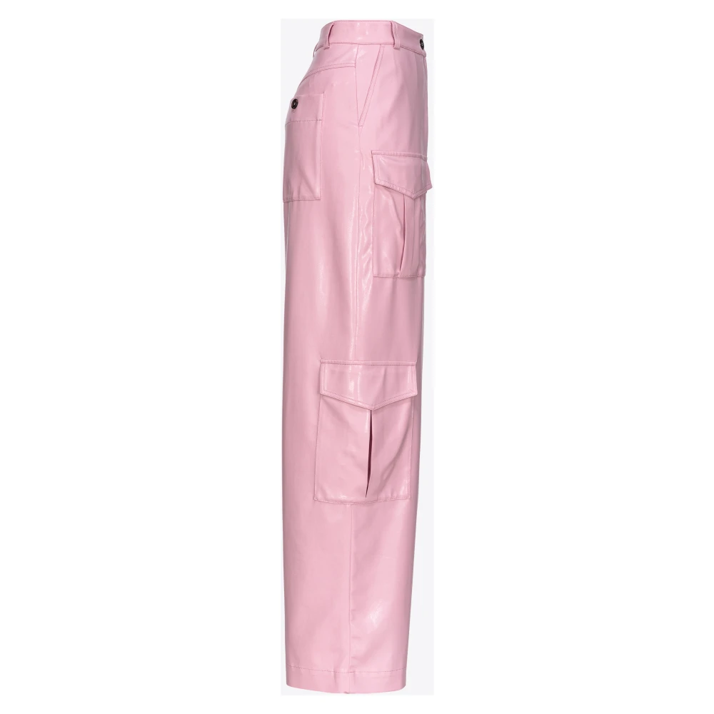 pinko Cargo broek met nat-effect Pink Dames