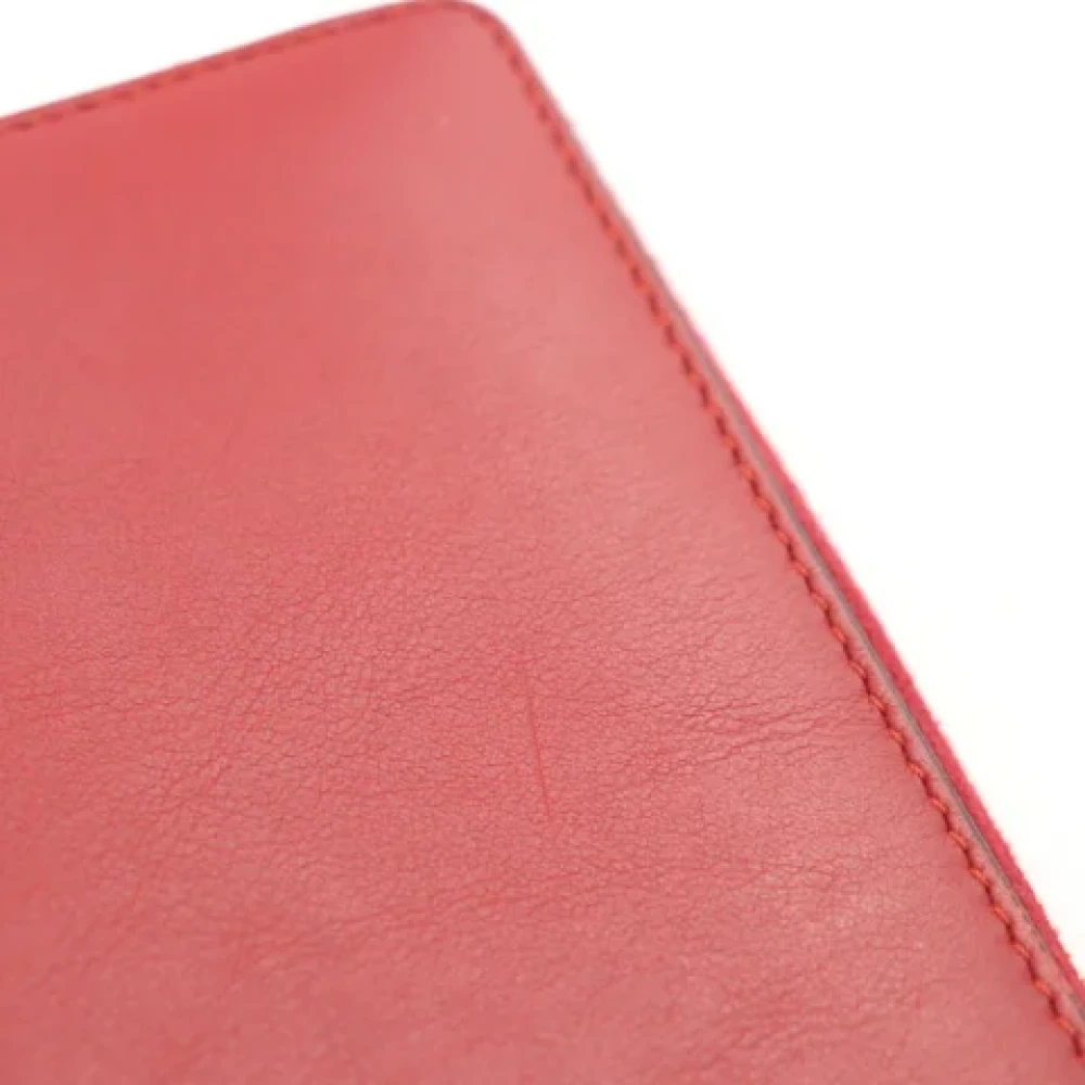 Gucci Vintage Pre-owned Leather wallets Red Dames