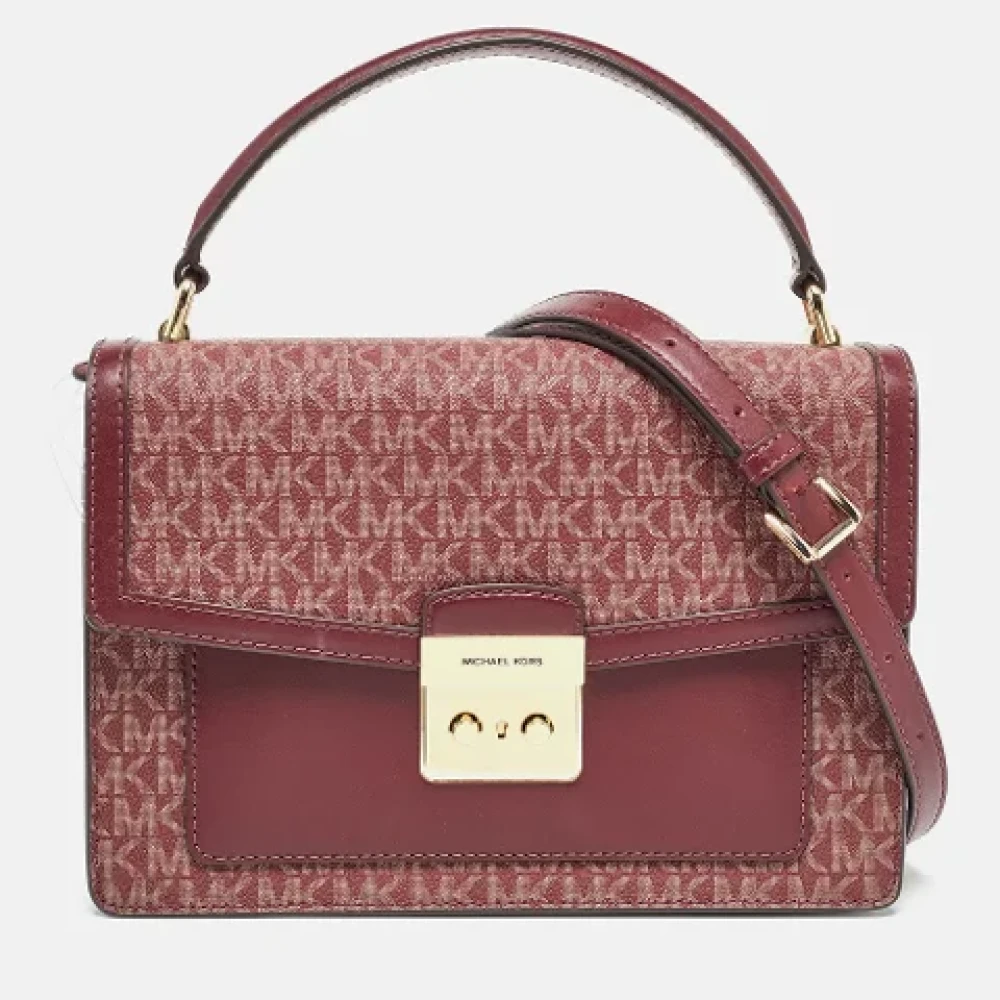 Michael Kors Pre-owned Canvas handbags Red Dames