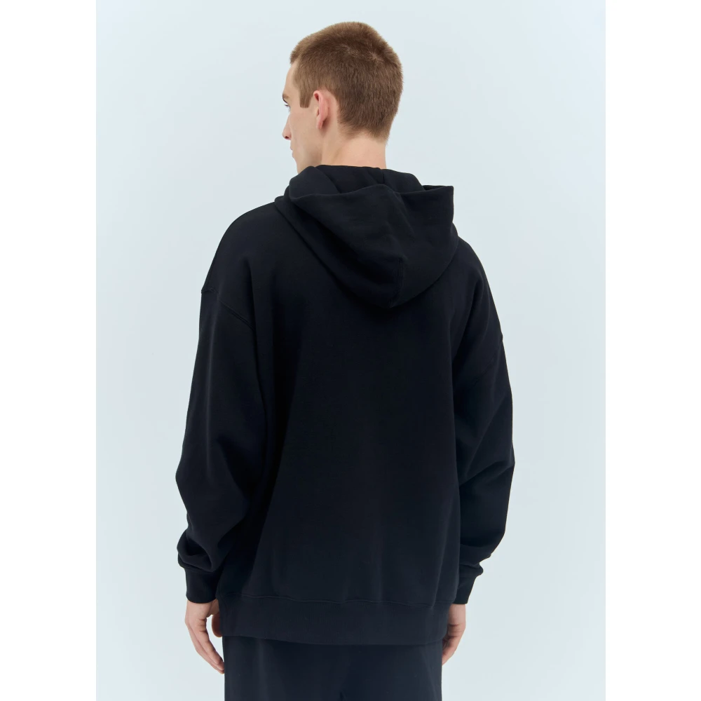 Awake NY Katoenen Fleece Hoodie Black Heren