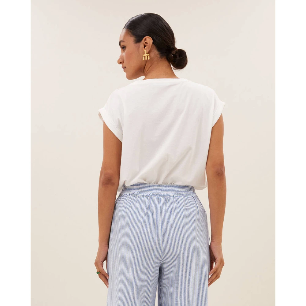 By-Bar Thelma Super Trouper Top White Dames