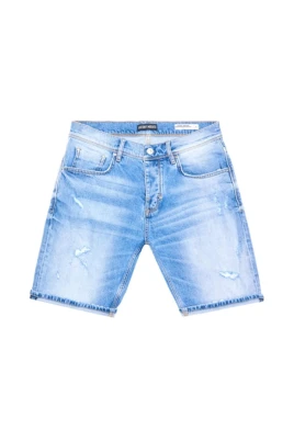 Ljusblå Denim Bermuda Shorts