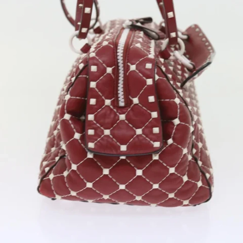 Valentino Vintage Pre-owned Leather shoulder-bags Red Dames