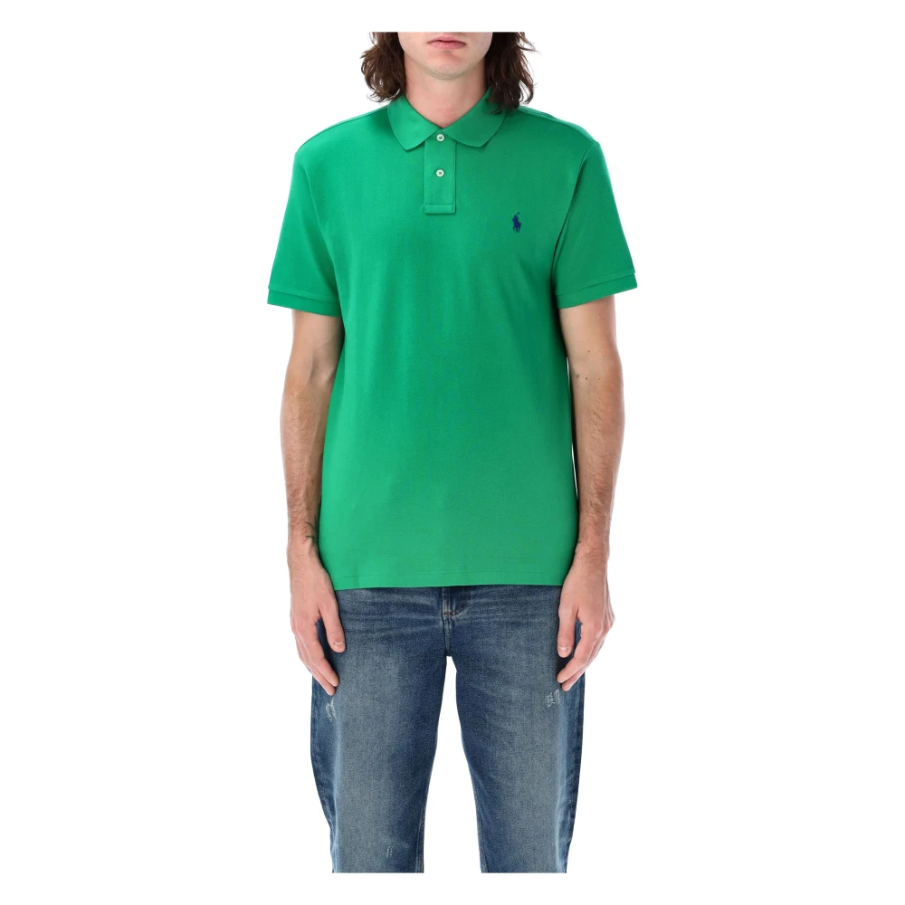 Polo Ralph Lauren Custom Fit Polo Shirt Green, Herr