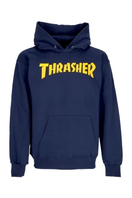 Logo Print Navy Hoodie