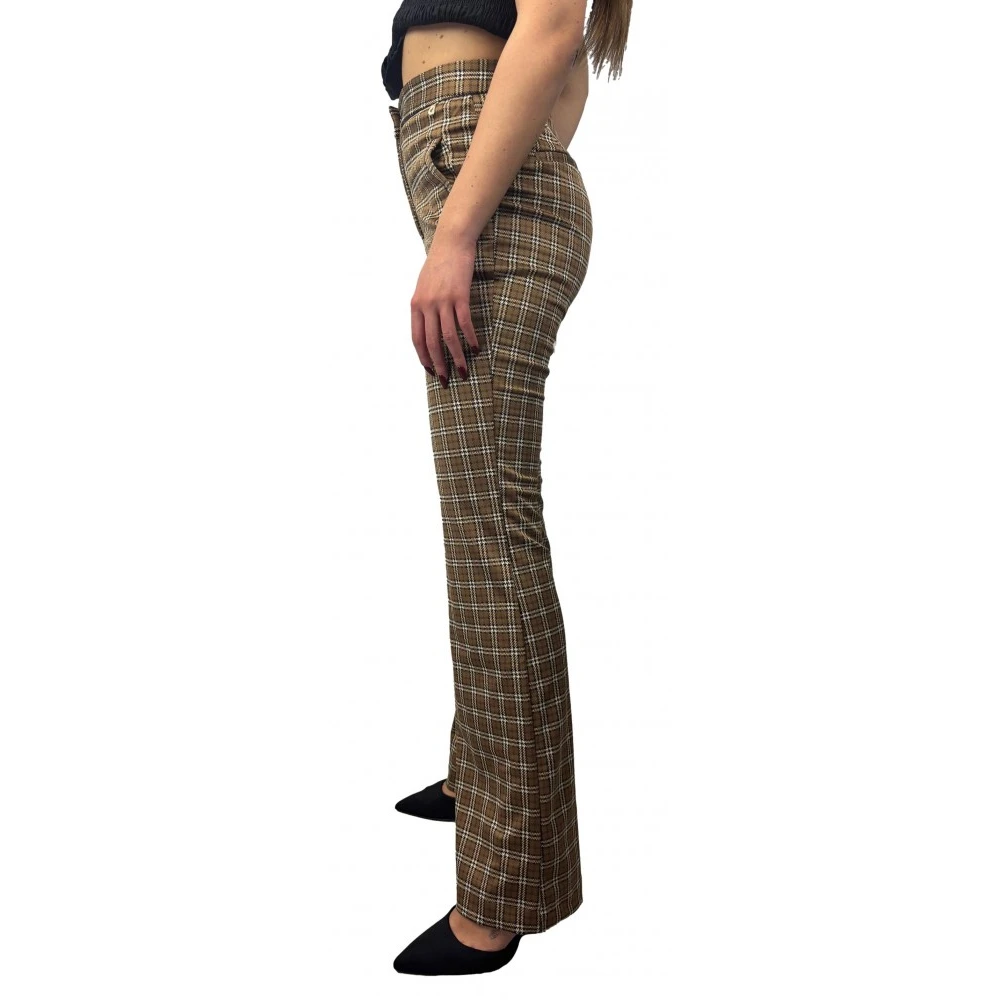 Dixie Elegante rekbare polyesterbroek Multicolor Dames