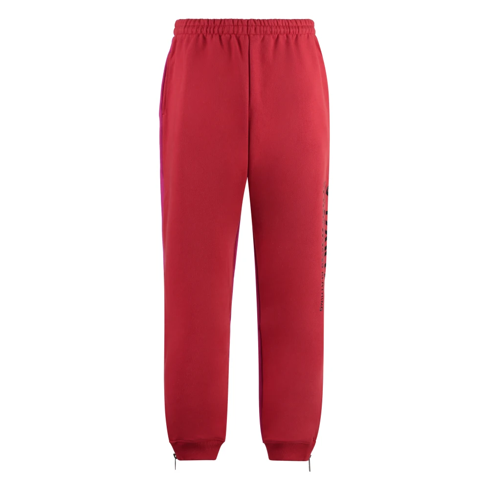 Vetements Contrasterende logo track-pants met rits Multicolor Heren