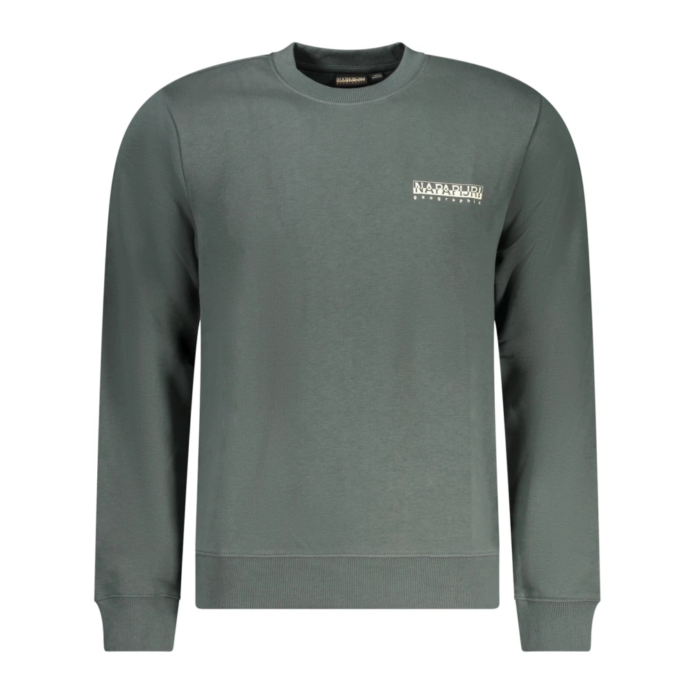 Napapijri Groene trui met lange mouwen en print Green Heren