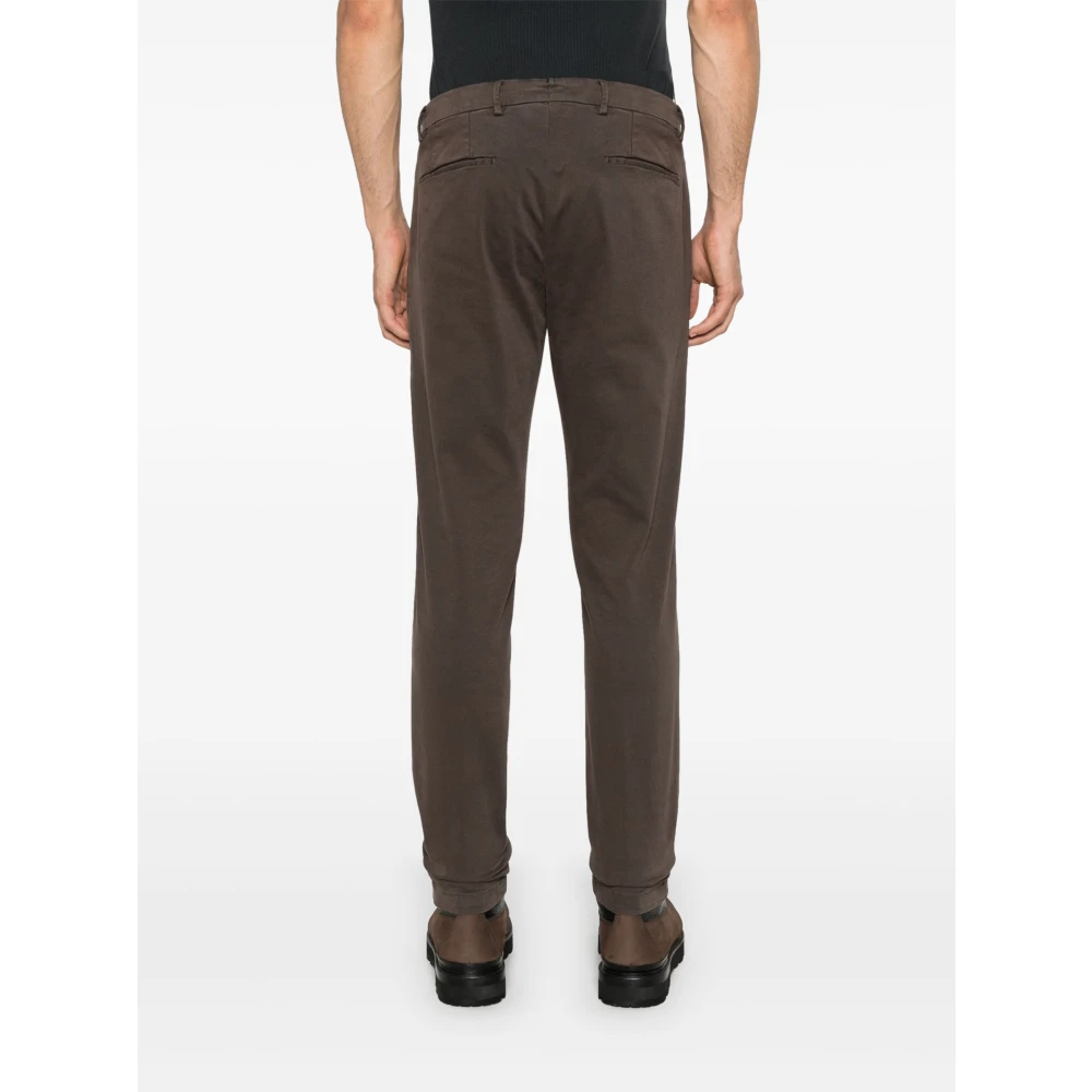 Briglia Corduroy Slim Fit Broek Midnight Blue Brown Heren