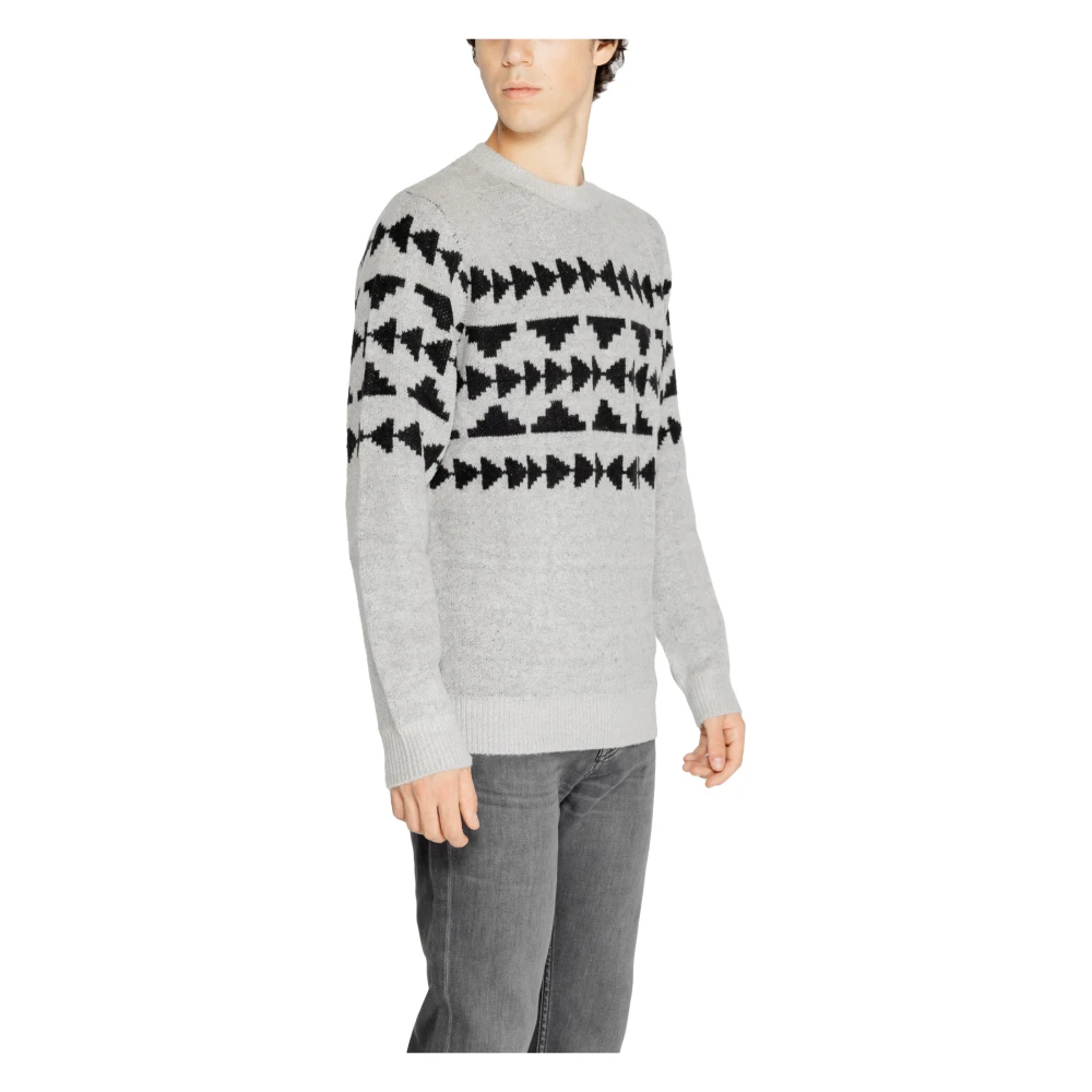 Antony Morato Mohair Herentrui Herfst Winter Collectie Gray Heren