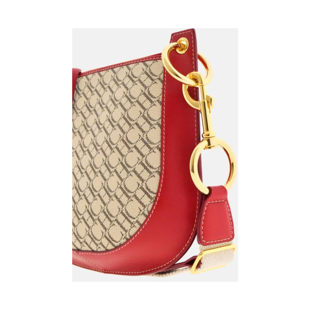 Carolina Herrera Rode leren crossbody tas Castañuela Red Dames