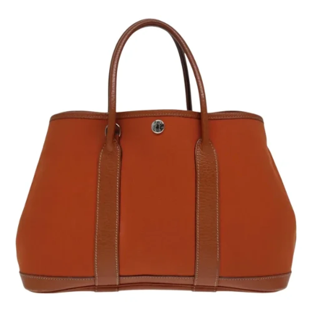 Hermès Vintage Pre-owned Canvas handbags Brown Dames