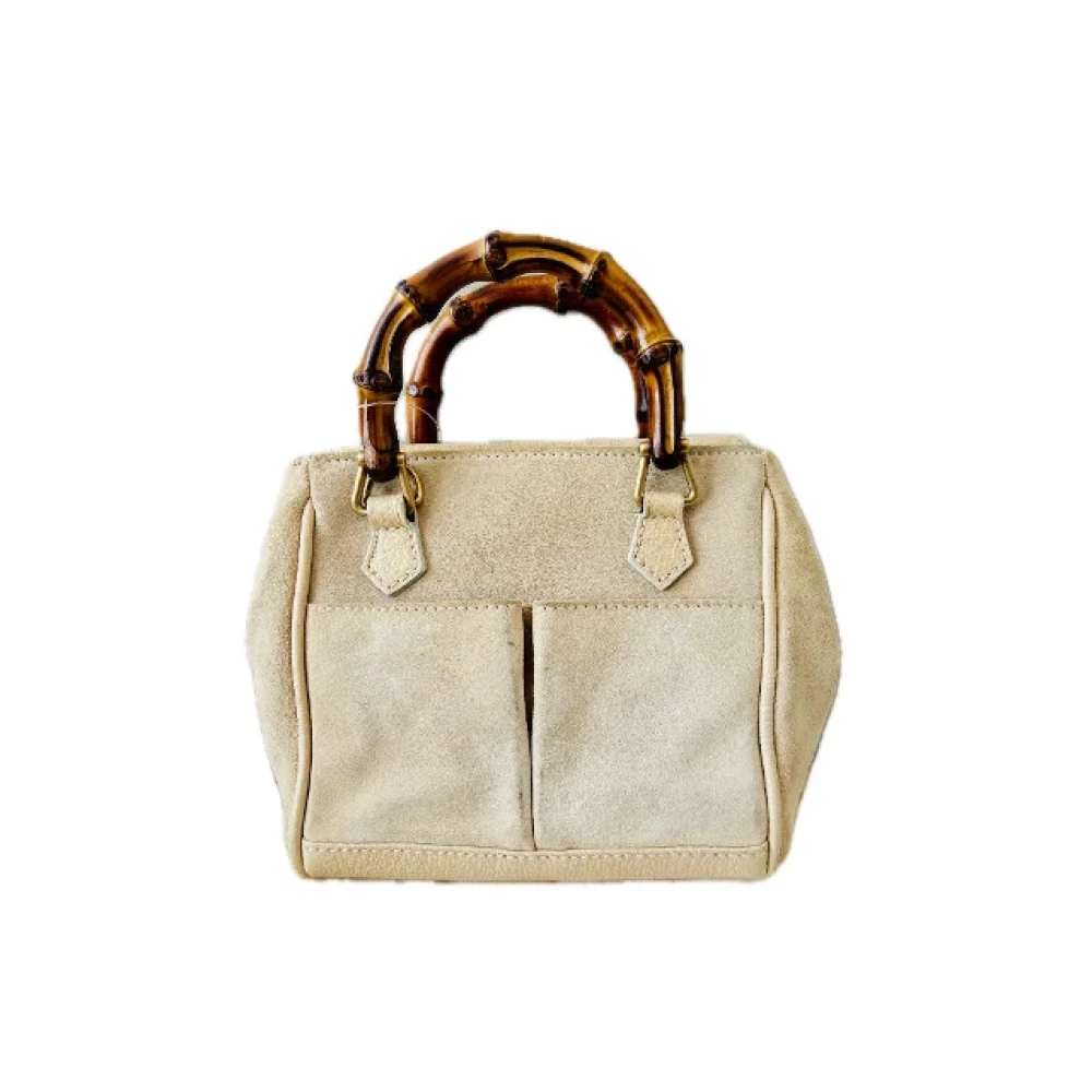 Gucci Vintage Pre-owned Leather gucci-bags Beige Dames