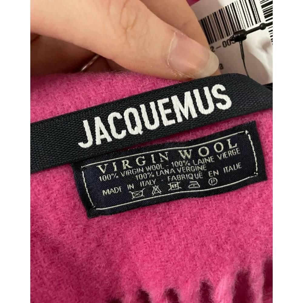 Jacquemus Pre-owned Wool scarves Pink Dames